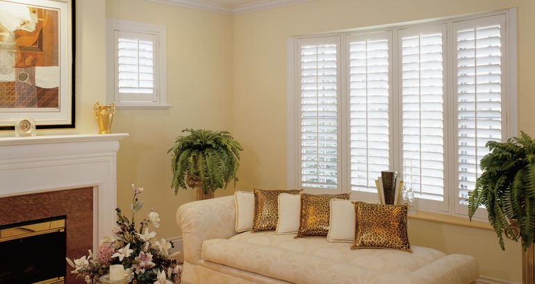 New York living room shutters